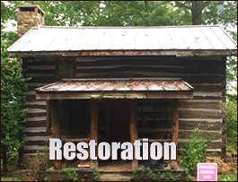 Historic Log Cabin Restoration  Gardendale, Alabama